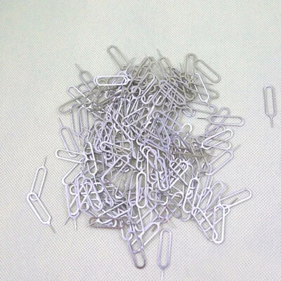 50PCS Eject Sim Card Tray Remover Pin Needle Key Tool for cell Phone iPad  - Image 1 of 4