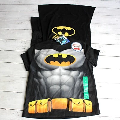 DC Comic Boy's Batman Pajama Set Size 7 Short Sleeve Cape - Image 1 of 4