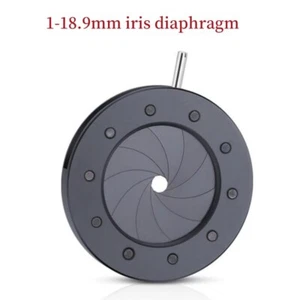 Condensador de apertura de diafragma de iris óptico zoom diámetro amplificador de 1-18,9 mm - Imagen 1 de 5