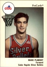 1989-90 Cedar Rapids Silver Bullets ProCards #190 Mark Plansky Villanova Card