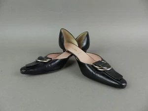 Prada Damen Schuhe Pumps Gr. 35 Schwarz Leder spitz Kitten Heels (19698) - Bild 1 von 12