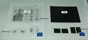 Spain Stamp Sheets 2000 Granfil Complete Supplement White or Black New - Picture 1 of 3