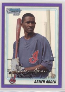 2010 Bowman Chrome Prospects Purple Refractor /999 Abner Abreu #BCP46