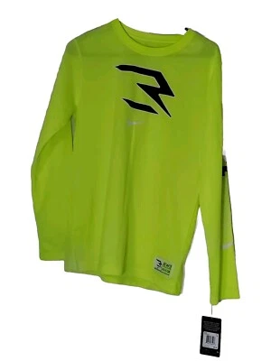 Dangeruss Russell Wilson Nike RW3 Volt Shirt Neon Boys Youth XL Long Sleeve  - Image 1 of 4