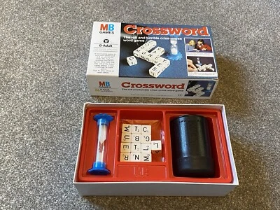 Vintage Crossword 1978 by MB Games Complete & Good Condition scrabble word game - Image 1 of 4