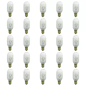 SUNLITE 25w T8 120v Candelabra Base Clear Bulb 25pcs - Picture 1 of 1