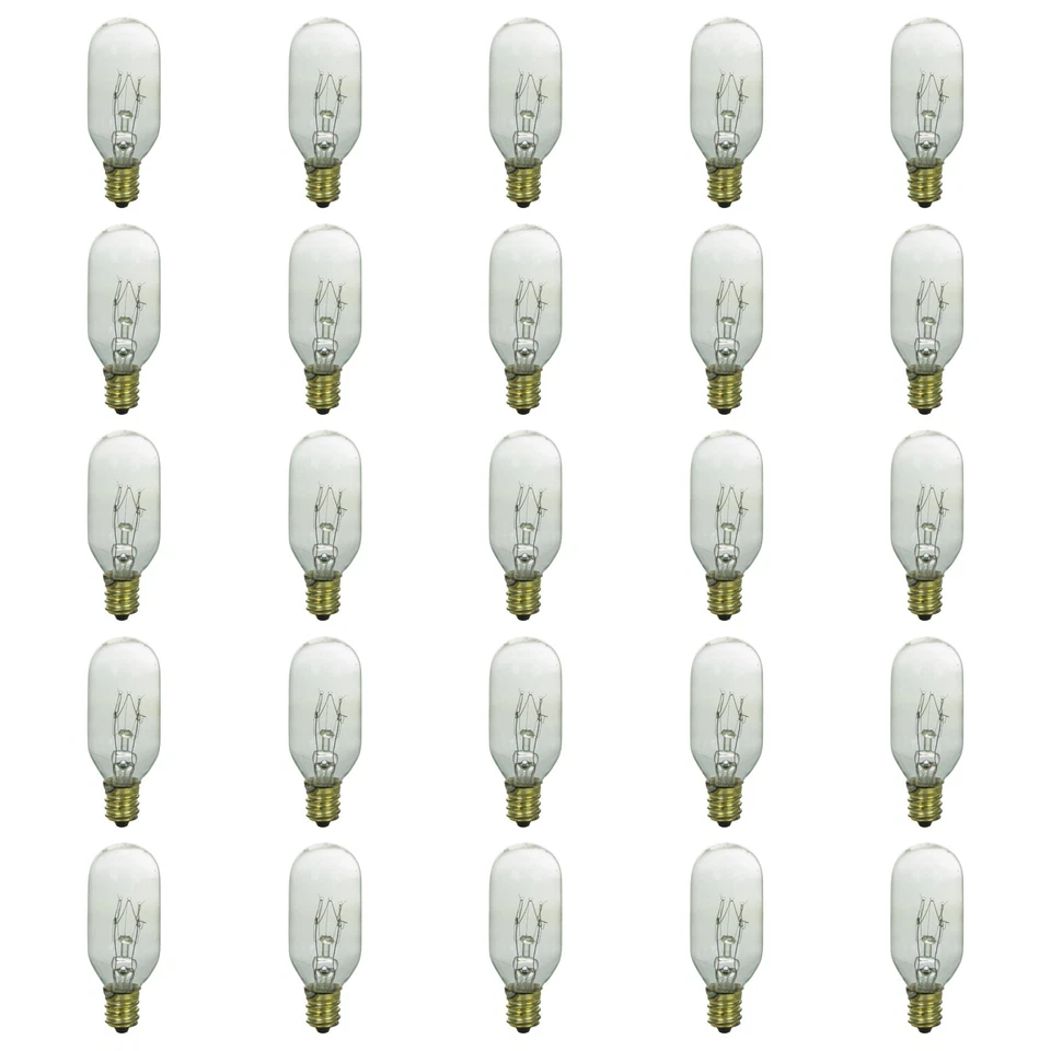SUNLITE 25w T8 120v Candelabra Base Clear Bulb 25pcs - Image 1 of 1