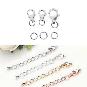 925 Sterling Claw Clasp Jewelry Making Necklace Bracelet - Picture 1 of 7