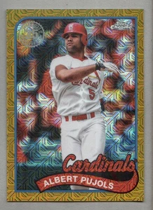 2024 Topps Baseball '89 Silver Pack Chrome Gold #T89C87 Albert Pujols /50 - Picture 1 of 2