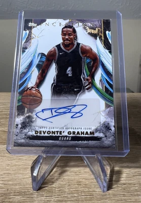 2024-25 Topps Inception Autographs Devonte' Graham #AC-DG San Antonio Spurs - Image 1 of 2