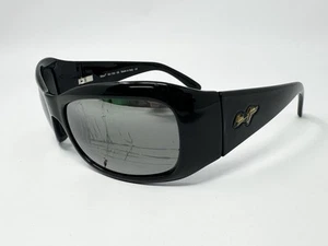 Maui Jim MJ 134-02 Hibiscus Sport Wrap Black Gloss Plastic Frame Only - Picture 1 of 5