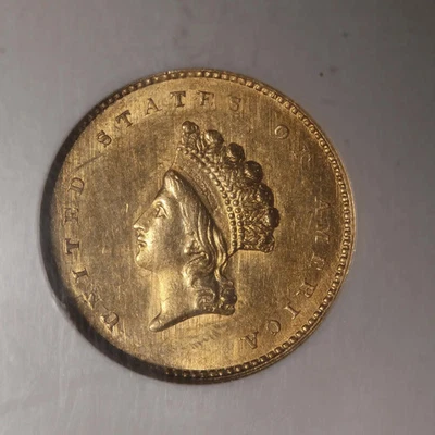 1855 Gold Dollars Indian Princess Head, Small Head NGC MS-61 - Image 1 of 3