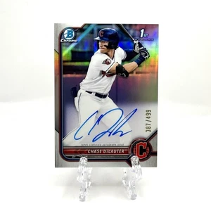 2022 Bowman Draft Chase DeLauter 1st Bowman Refractor Auto #387/499 - Picture 1 of 2