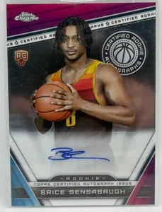 2023-24 Topps Chrome Brice Sensabaugh Certified Rookie Auto RC #CRA-BS Jazz - Picture 1 of 2