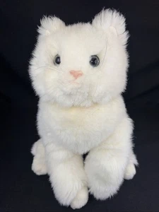 Juguete de peluche Gund Ralston Purina gato blanco 16" anuncio sin cuello - Imagen 1 de 22