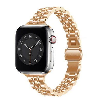 Correa de pulsera para mujer para Apple Watch Link acero inoxidable 38/40/42/44 mm Foto 1 de 4