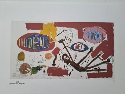 Jean-Michel Basquiat Signed - Victor (ideal) - Certificate - Image 1 of 4