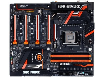 GIGABYTE Z170X-SOC FORCE(rev.1.0) Intel Z170 DDR4 LGA 1151 E-ATX Motherboard - Image 1 of 4