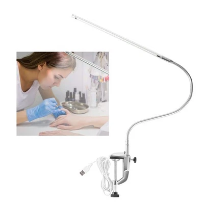 Clip On Lamp, USB Led Nail Tech Desk Bedside Lamp, Professional Gooseneck 360... - Image 1 of 4