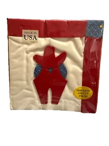 RARE Country Cuties #808 Bill Cowboy Quilt Kit – SEALED Pre-Cut Vintage - Picture 1 of 5