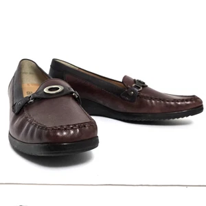 ARA "Brie" 2-Tone Braun Leder Slipper Halbschuh Schuh. UK Größe 7,5 G (US Größe 10W) - Bild 1 von 7