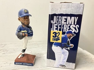 2019 MLB MILWAUKEE BREWERS JEREMY JEFFRESS SGA TOYOTA BOBBLEHEAD ~ NIB - Picture 1 of 12