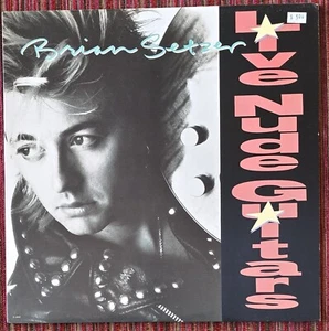 BRIAN SETZER STRAY CATS LIVE NUDE GUITARS ORIGINAL CANADA VINYL LP FROM 1988 - Picture 1 of 4