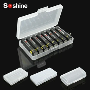Portable Outdoor Hard Plastic Battery Case Box Holder AAA AA Storage Dust-proof - Picture 1 of 15