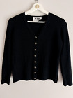 St John For Saks Fifth Avenue Vintage Sweater Jacket Black Size S