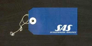 Etiqueta de equipaje de colección SAS Scandinavian Airlines - Imagen 1 de 2