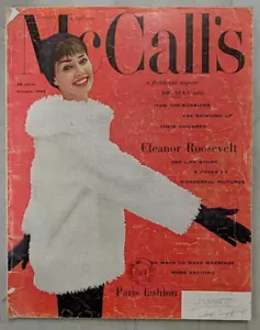 McCall's Magazine October 1958 Eleanor Roosevelt Paris Fashion Russian Children - Picture 1 of 9
