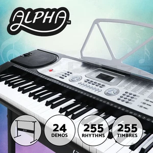 Alpha 61 Keys Electronic Piano Keyboard Digital Electric Keyboards Beginner - Picture 1 of 11