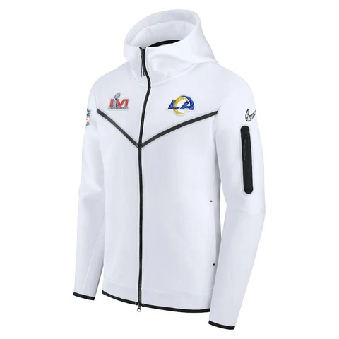 Los Angeles Rams Nike Super Bowl LVI Bound White Diamond Team Hoodie Large - New Cover