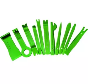 Juego de herramientas de eliminación de recortes Powerhand de 11 piezas - verde de alta visibilidad - Imagen 1 de 1