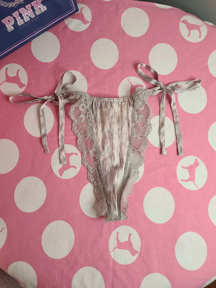 Braguita Tanga Corbata Lateral 100% Seda Victoria's Secret De Colección Rara Talla M Foto 1 de 4