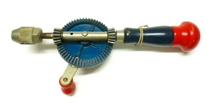Vintage Wards Powr-Kraft Handbohrer Echtholzgriff und Metallteile - Bild 1 von 9