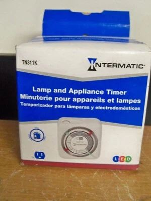 NEW INTERMATIC TN311K LAMP AND APPLIANCE TIMER 3 PRONG FREE ADVANTAGE S&H - Image 1 of 2