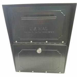 Oasis Tribolt Black Locking Parcel Mailbox Architectural Mailboxes Open Box - Picture 1 of 16