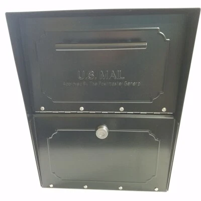 Oasis Tribolt Black Locking Parcel Mailbox Architectural Mailboxes Open Box - Image 1 of 4