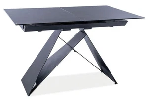 Esstisch Konferenztisch Küchentisch 120-160x80x76cm schwarz ausziehbar 86433077 - Bild 1 von 6