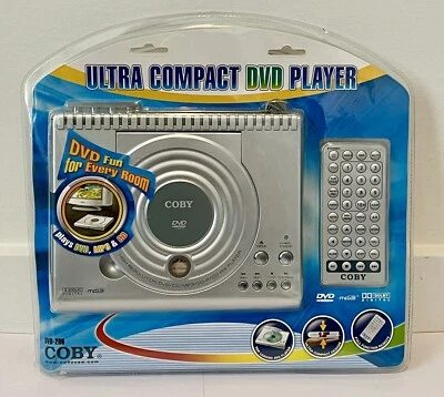Coby DVD-206 Portable Ultra Compact DVD Player with Remote MP3 & CD Ultra - Image 1 of 4