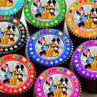 Mickey & Minnie Mouse Happy Birthday Mixed Edible Cupcake Topper Decoration