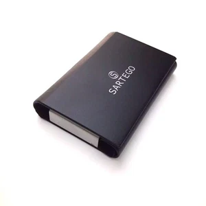 SARTEGO Stainless Steel Magnet Business Card Holder ID Credit Case Wallet - Picture 1 of 8
