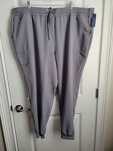Jaanuu Momentum 2-in-1 Jogger Gray Jogger Scrub Pants J95151 Women's 3XL NWT - Picture 1 of 7