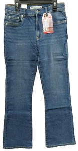 Levi's 726 Flare Girls 14 High Rise Adj. Waistband Dark Wash Jeans E4 - Picture 1 of 10