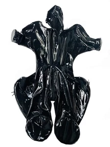 Latex gummi catsuit dog suit with pads shoulder zip and leg zip crawl Catsuit - Picture 1 of 6