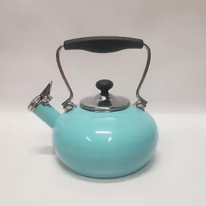 Bollitore per tè Chantal Classic 1,8 qt piano cottura turchese fischio teiera - Foto 1 di 5