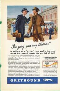 Magazine Ad - 1943 - Greyhound Bus Lines