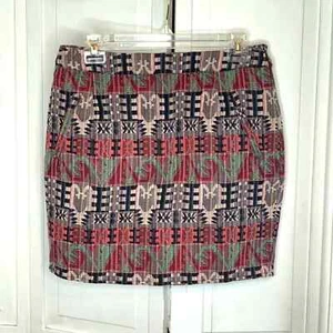 Cortefiel Weekend Aztec Print Mini Skirt - Picture 1 of 6