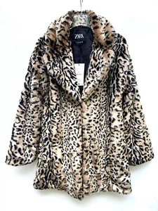 Abrigo De Piel Sintética De Leopardo ZARA Talla L REF 1255/771 - Imagen 1 de 13